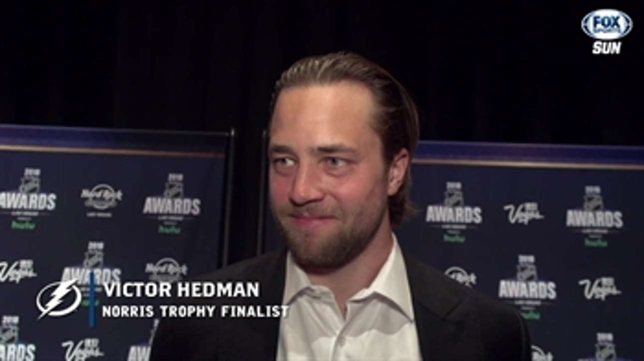 Victor Hedman relishing sharing NHL Awards experience with teammate Andrei Vasilevskiy