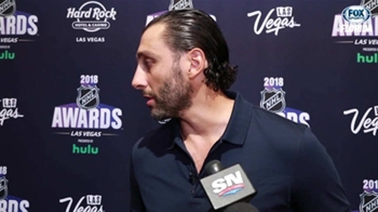 Panthers G Roberto Luongo enjoying being up for an award "at my age"