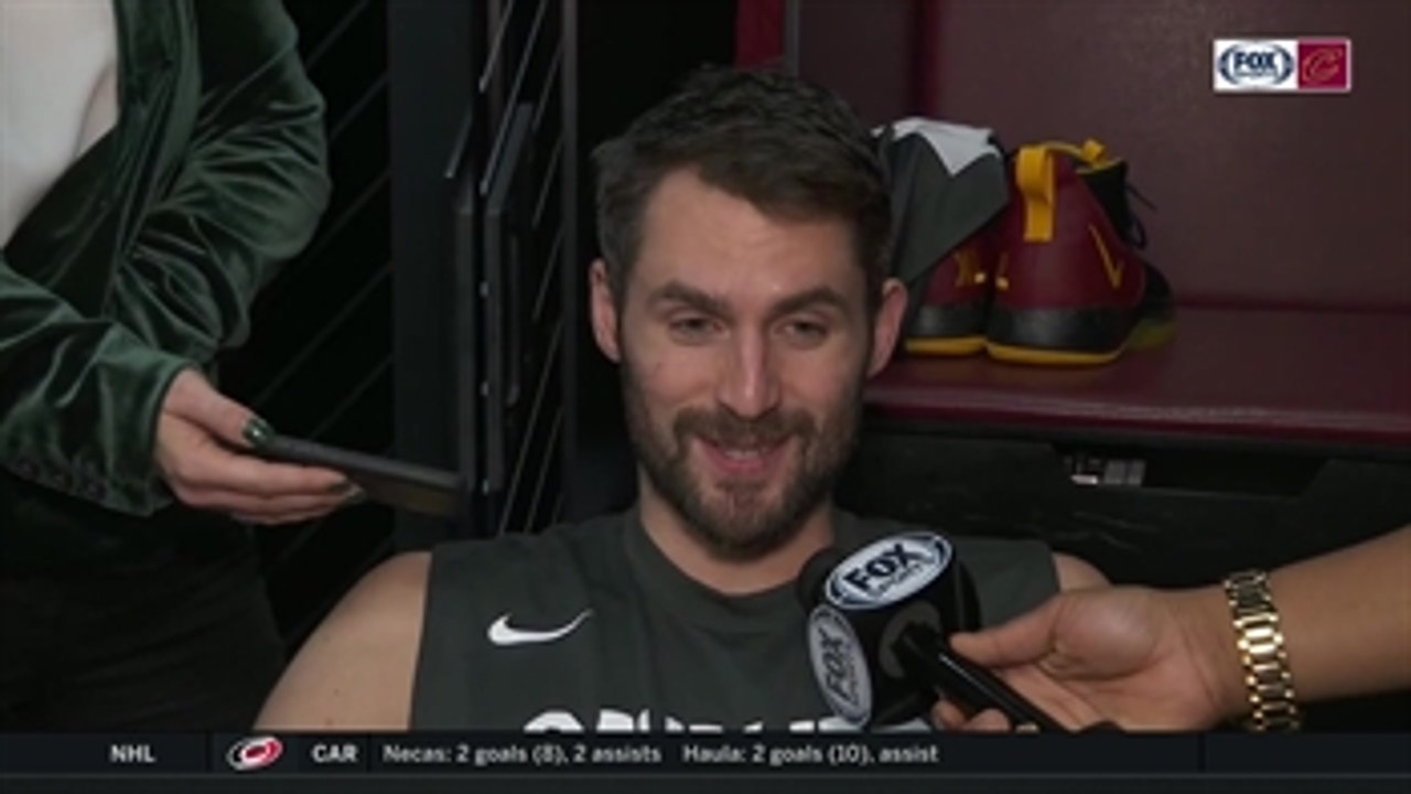 Kevin Love praises the efforts of the young guys, lead Cavs to another win