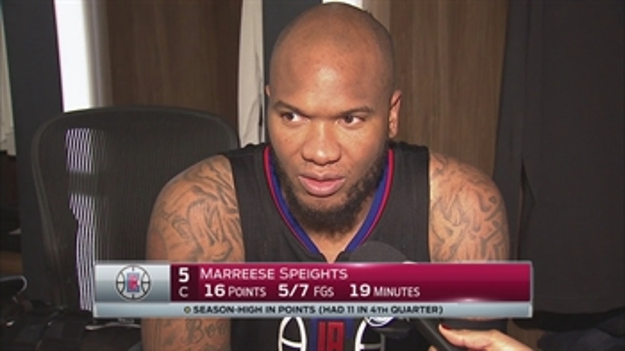 Mo Speights postgame: 'We fought it out'