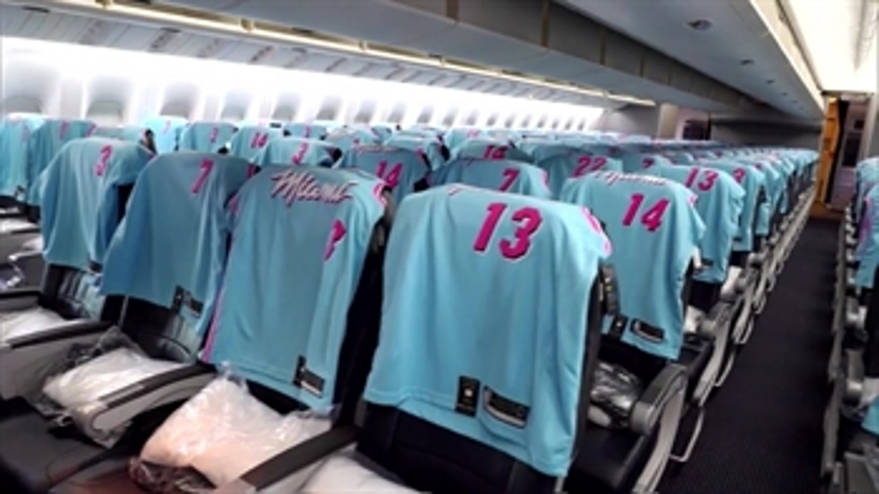Heat surprise passengers by filling plane up with Vice Wave gear