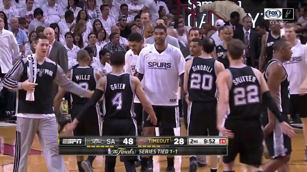 WATCH: Patty Mills for 3 and the Spurs are up 20 ' Spurs CLASSICS