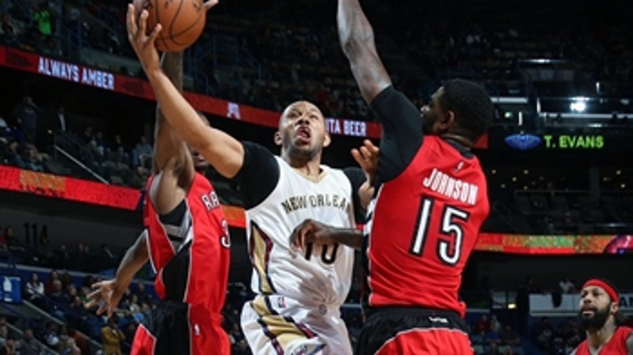 Shorthanded Pelicans rally past Raptors