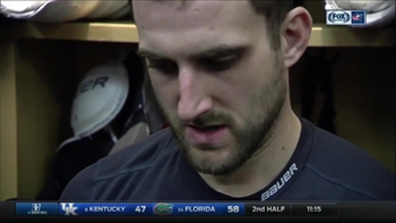 Nick Foligno expresses disappointment in Blue Jakkets' all-around effort