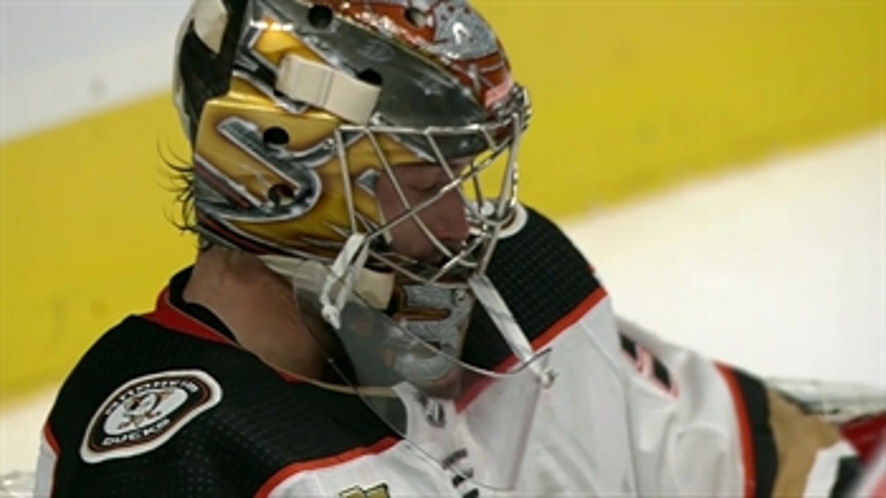 John Gibson impressing early on for the Ducks