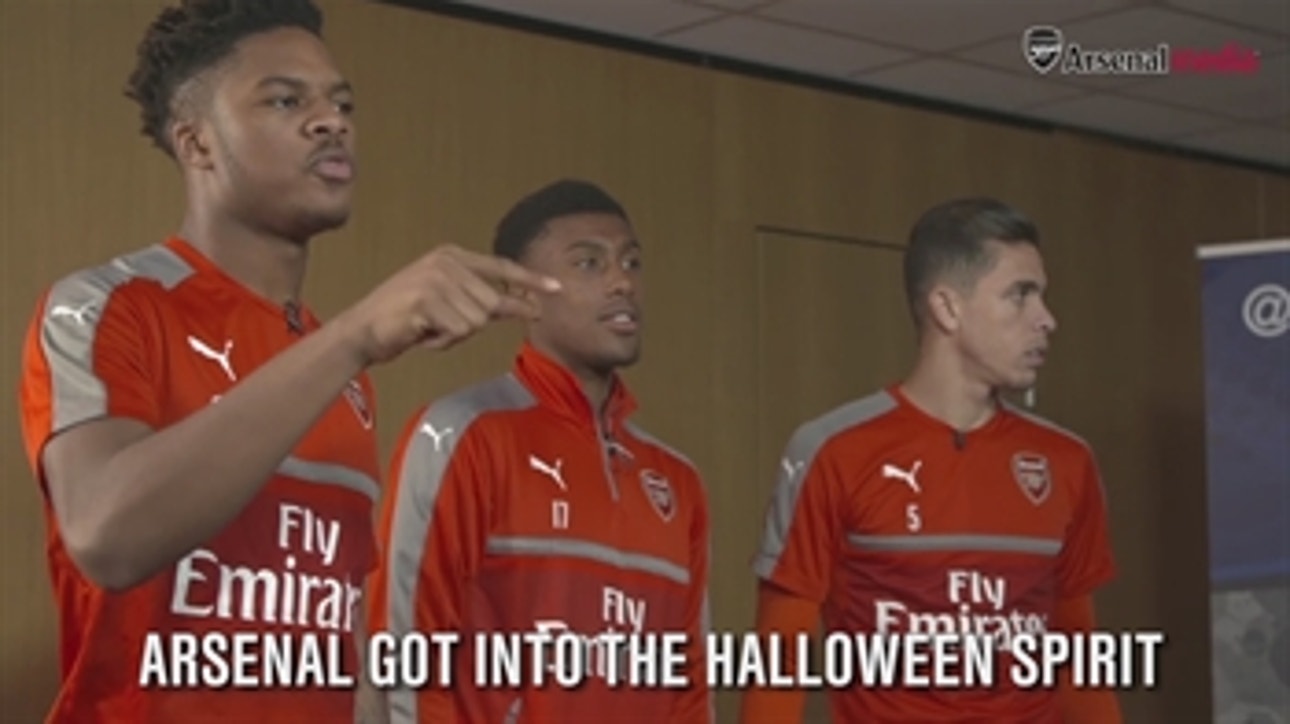 Arsenal player pulls a Halloween prank