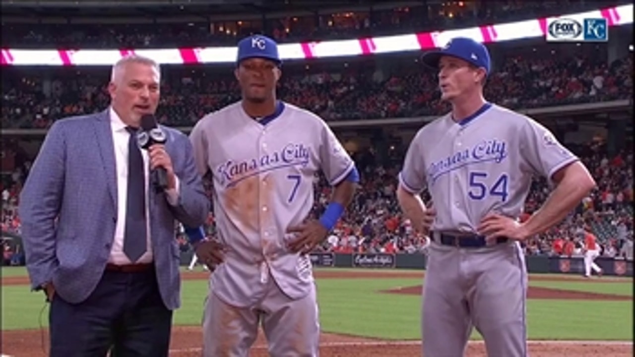 Two young Royals, Tim Hill and Rosell Herrera discuss their big night
