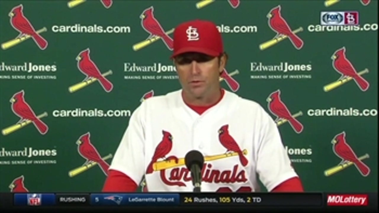 Matheny on picking a starter for Saturday: 'We'll cross that when we get to it'