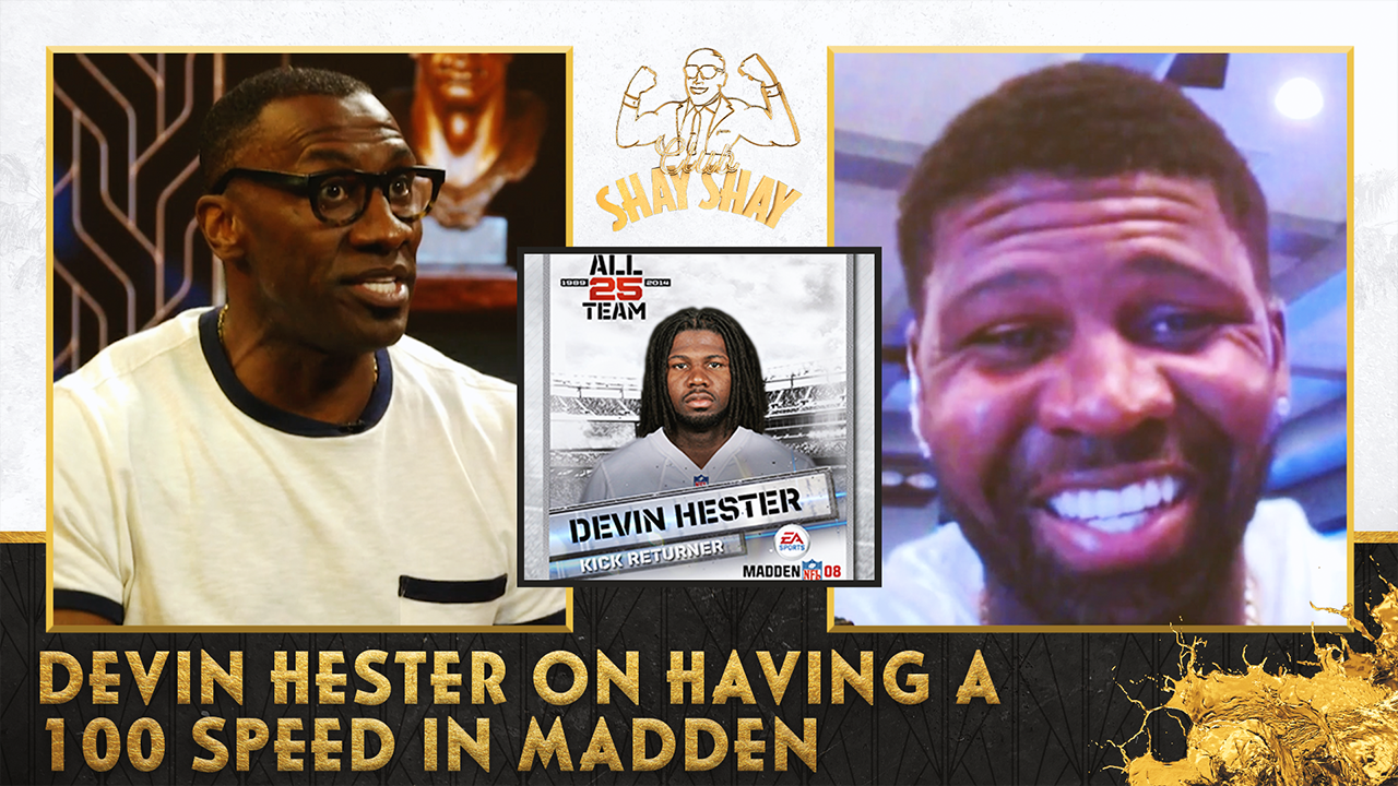 Devin Hester talks about having a 100 speed in Madden I Club Shay Shay