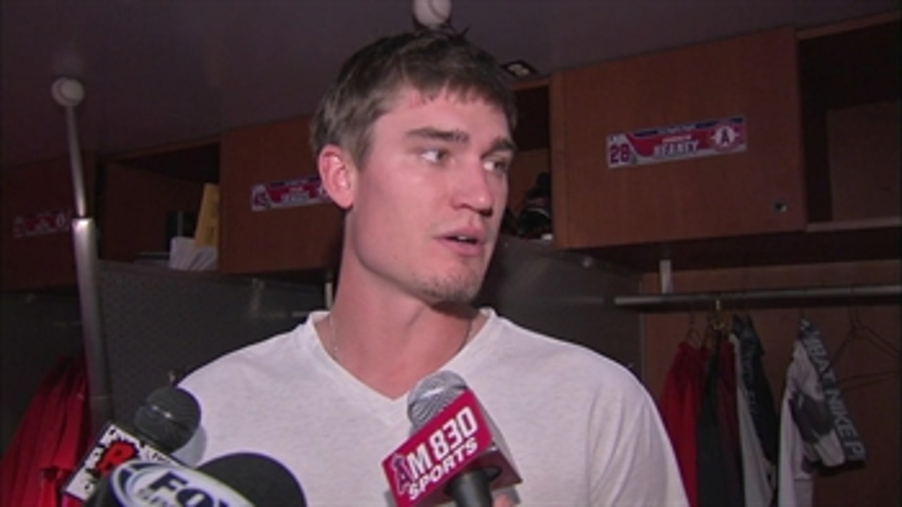 Andrew Heaney on pitching debut with Angels