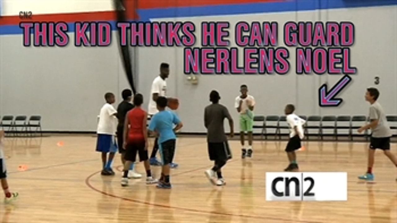 Trash-talking kid fails at guarding Nerlens Noel