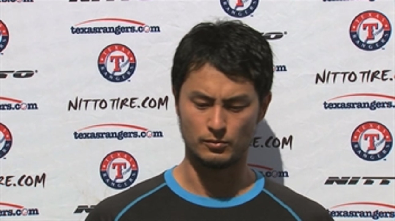 Yu Darvish Talks About Throwing Off Mound For First Time