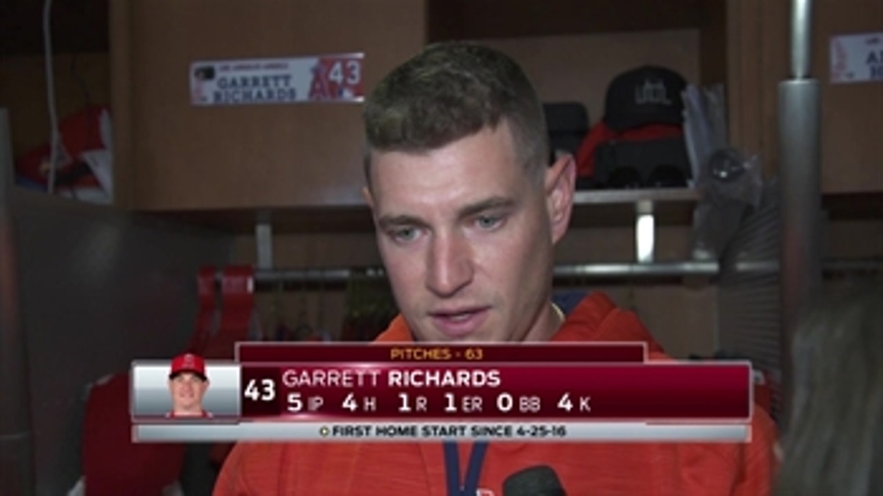 Garrett Richards throws five strong despite loss