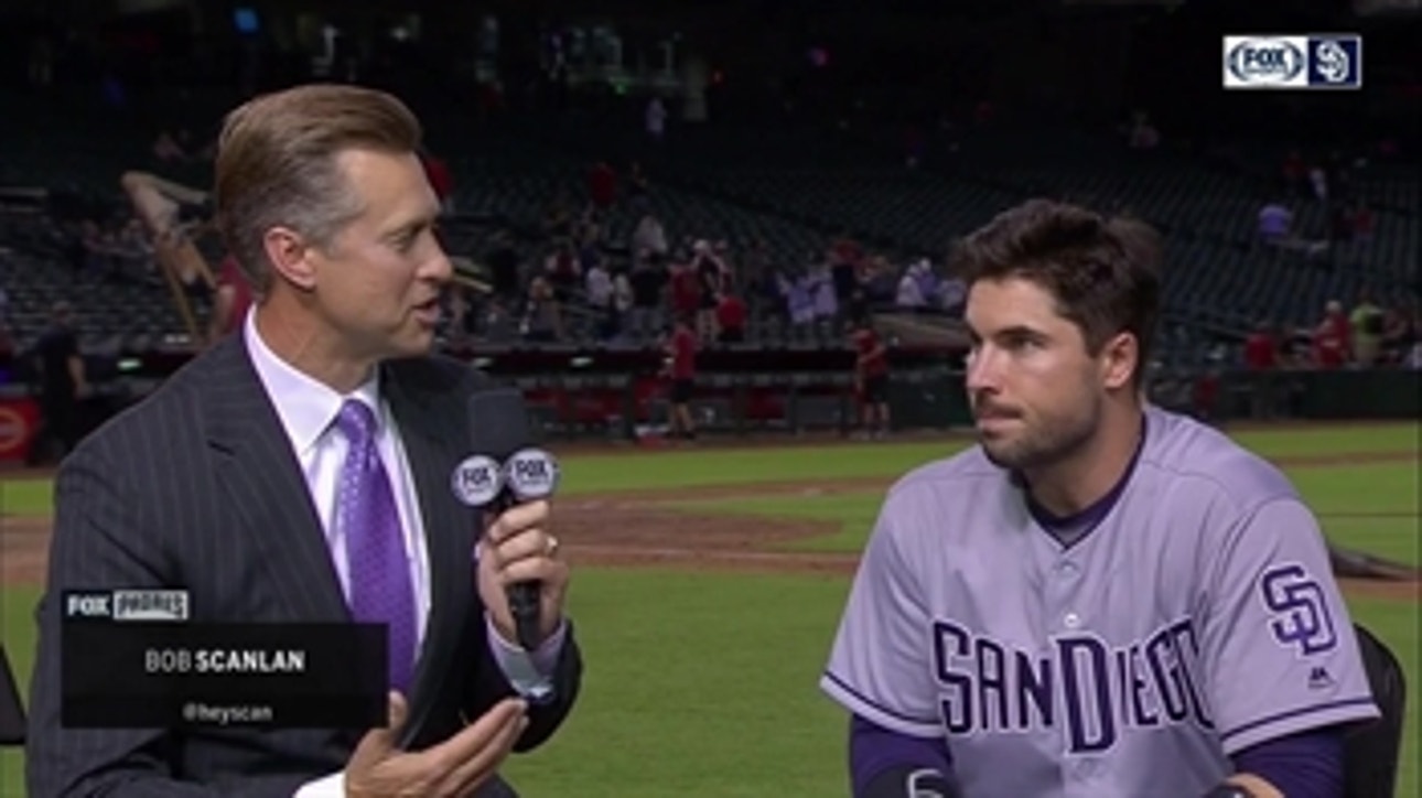 Austin Hedges on Ross's near no-hitter