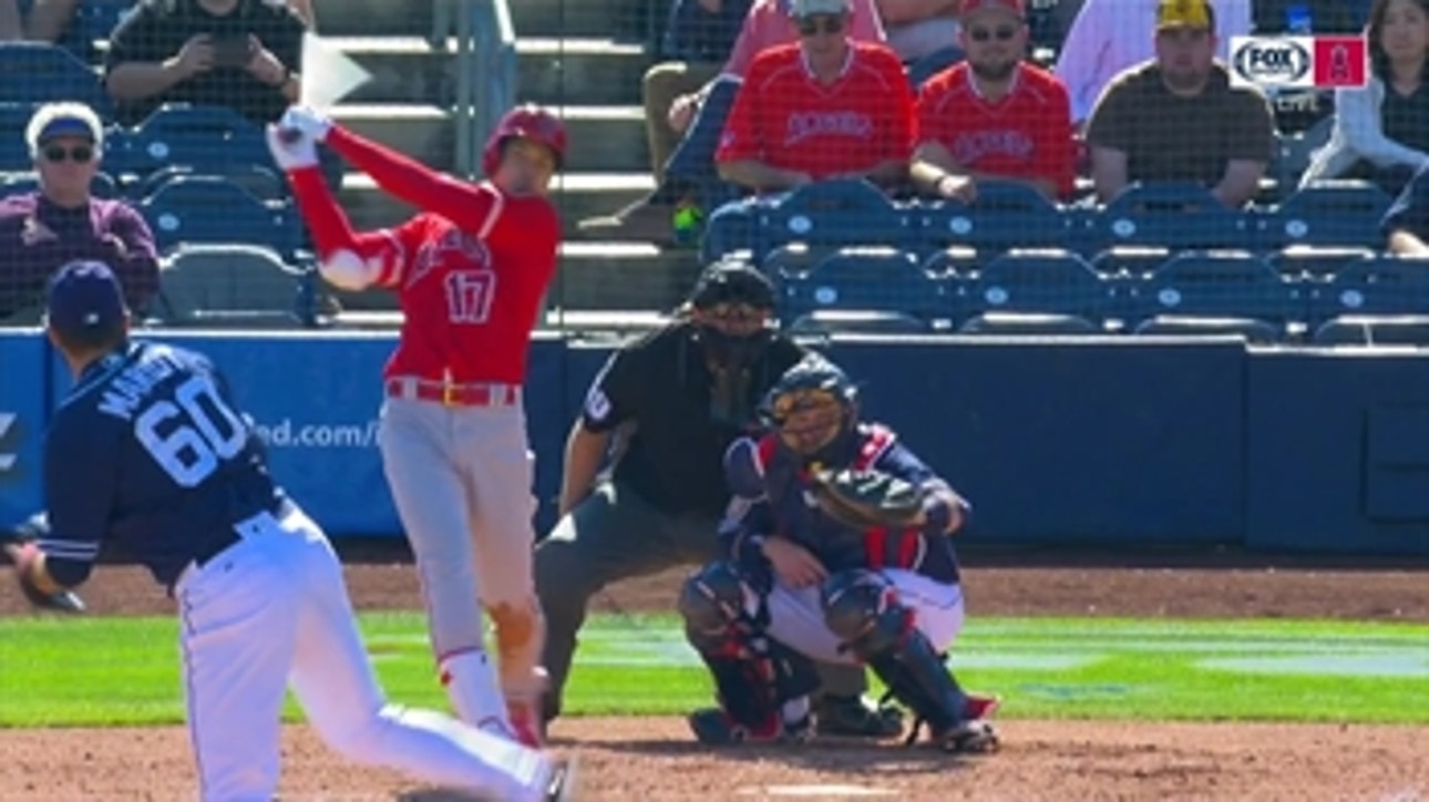 WATCH: Shohei Ohtani smacks RBI single in DH debut for Angels