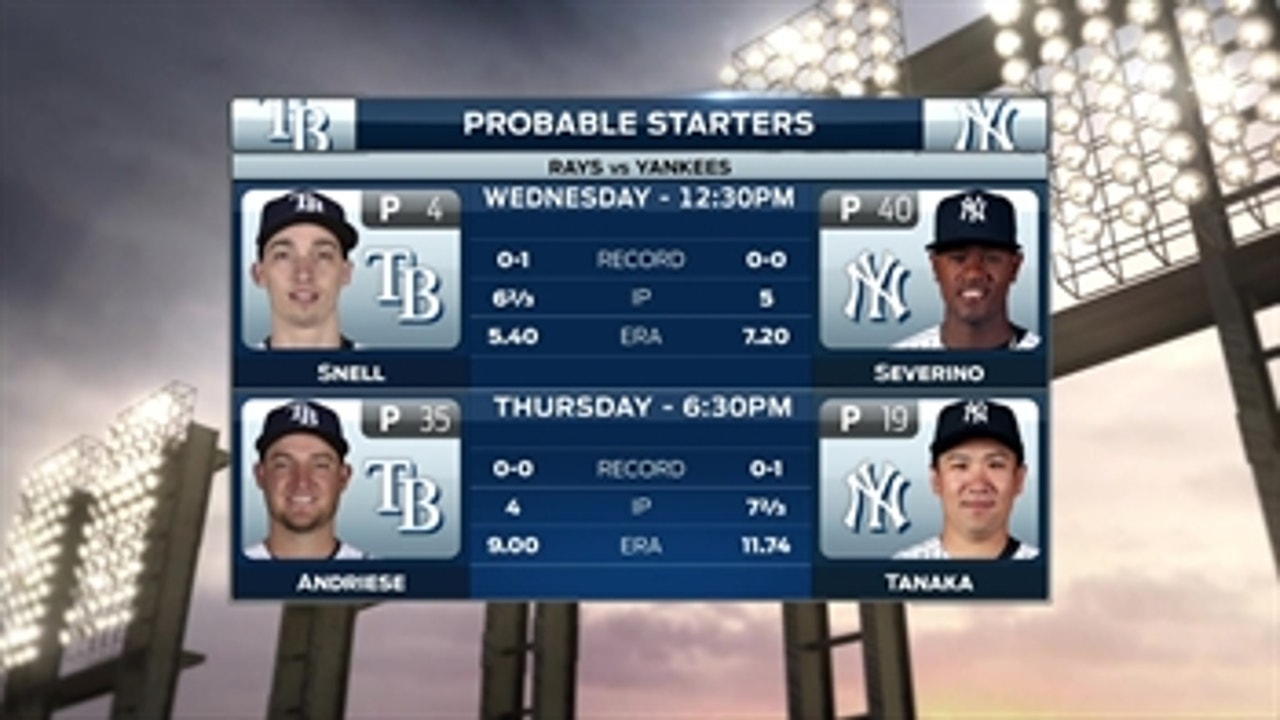 Blake Snell looks to help Rays rebound vs. Yankees