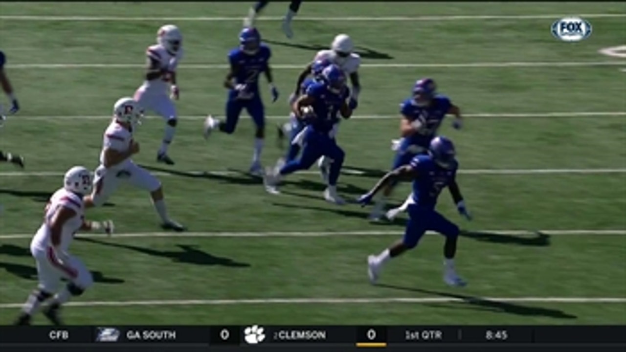 HIGHLIGHTS: Kansas takes 10-0 lead over Rutgers after Pick 6