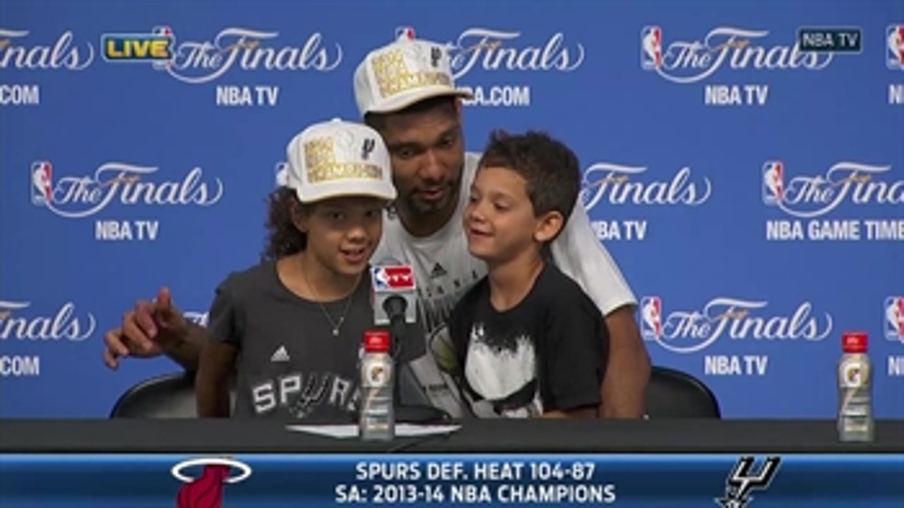 Tim Duncan's kids think he's awesome