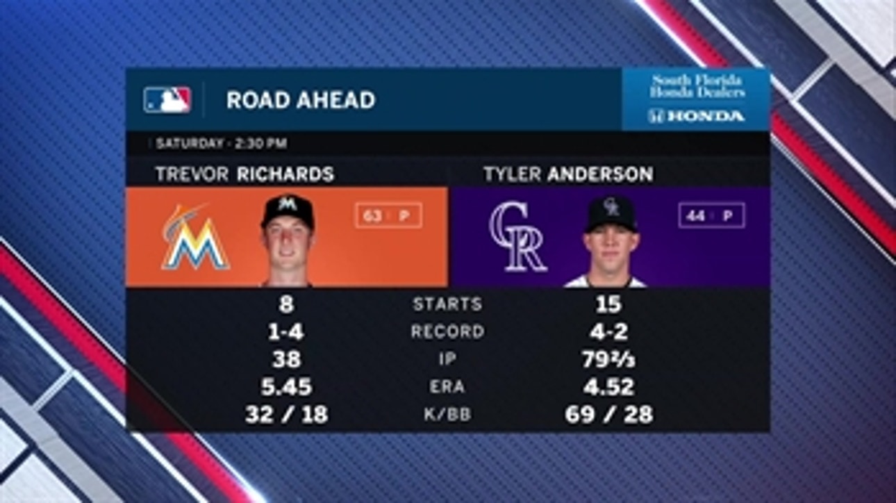 Marlins try to rebound against Rockies