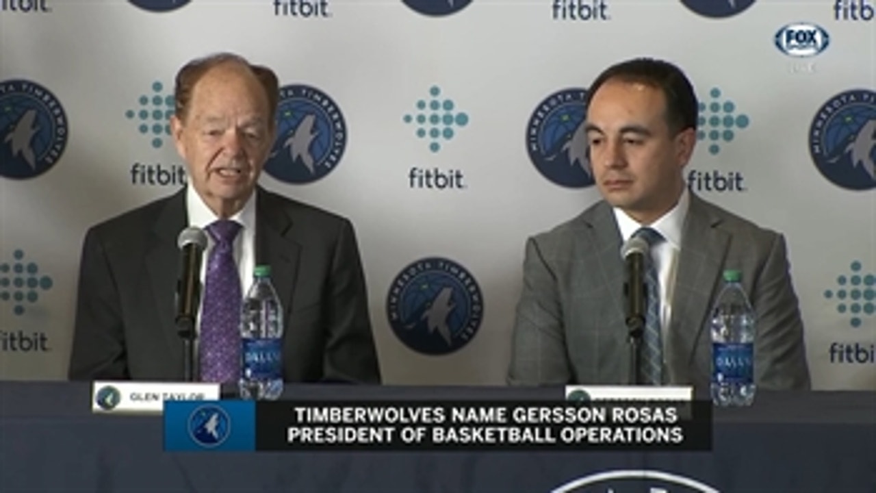 Gersson Rosas introduced as Timberwolves' president of basketball operations