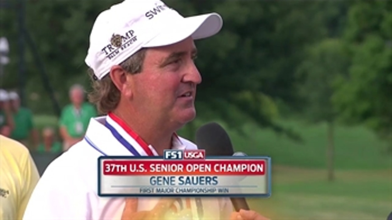 Gene Sauers gets his first major championship win at the U.S. Senior Open