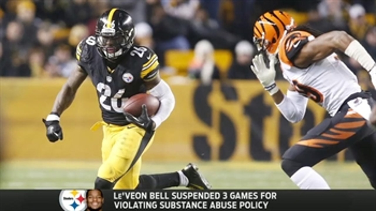 Le'Veon Bell suspended 3 games for DUI, drug charges last August