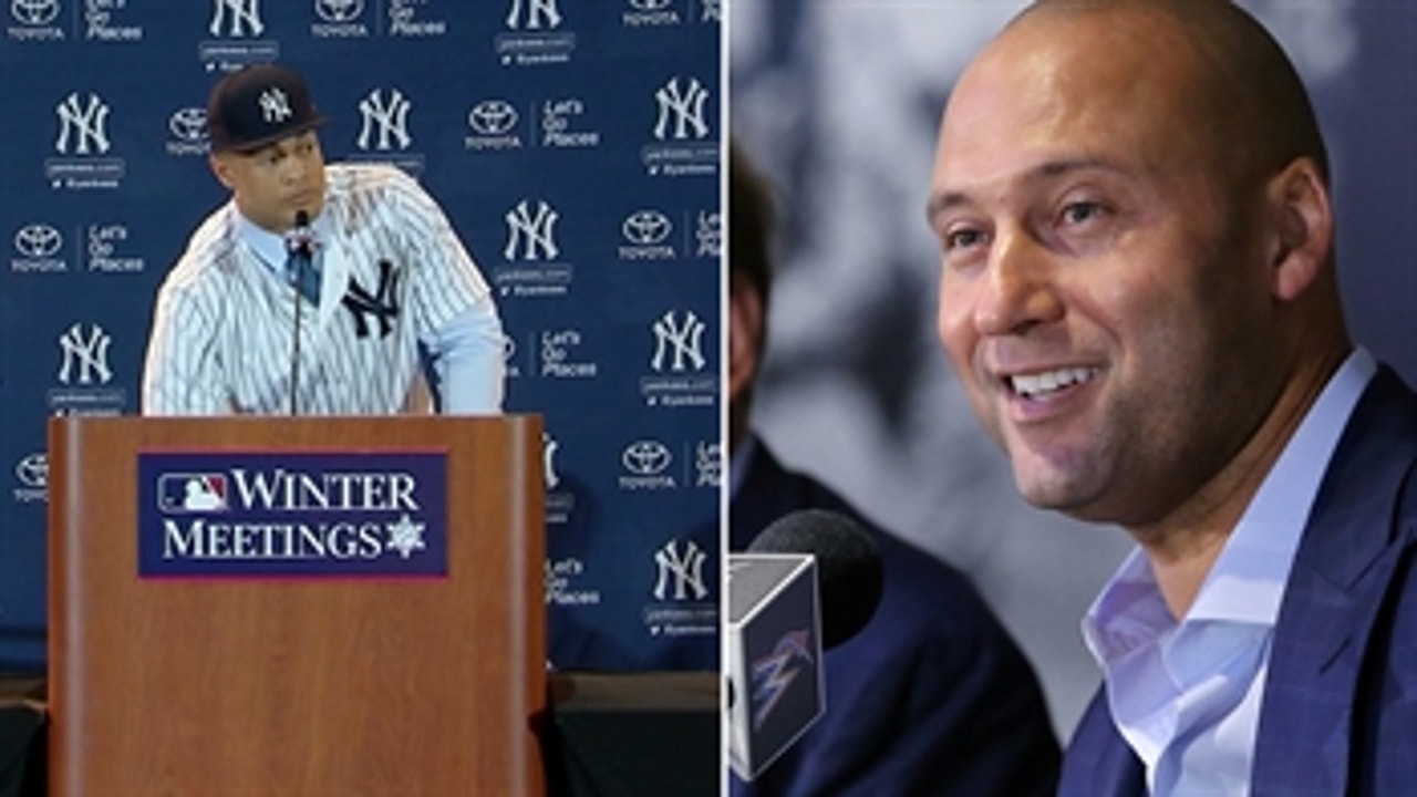 What did Giancarlo Stanton & Derek Jeter talk about before the trade?
