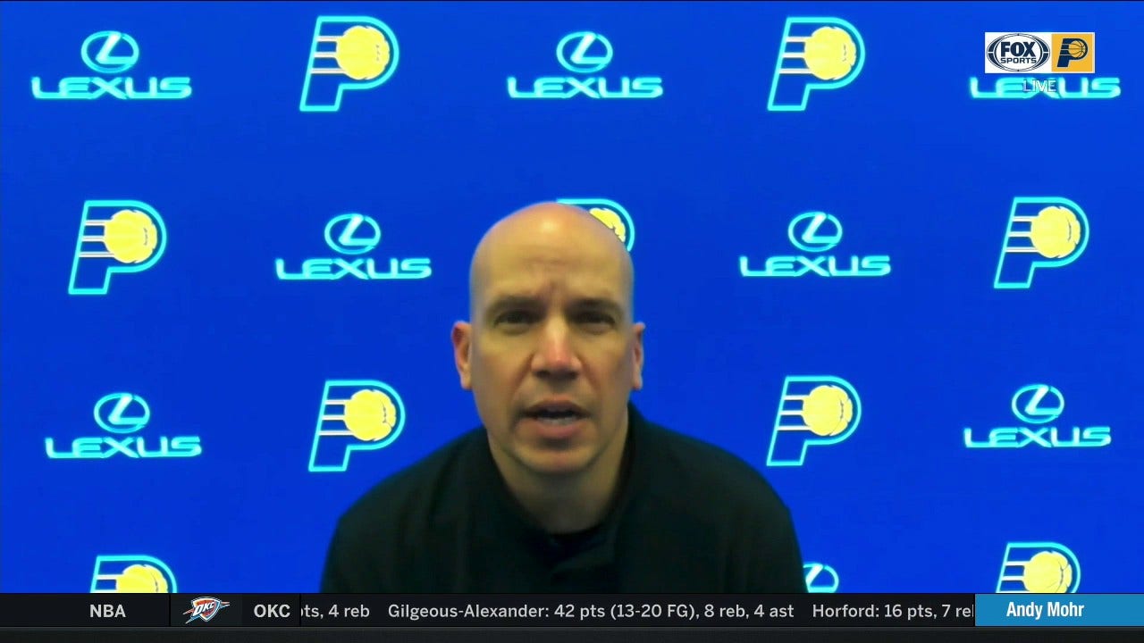 Nate Bjorkgren: 'I wish that a shot or two would've fallen' in Pacers' loss to Warriors