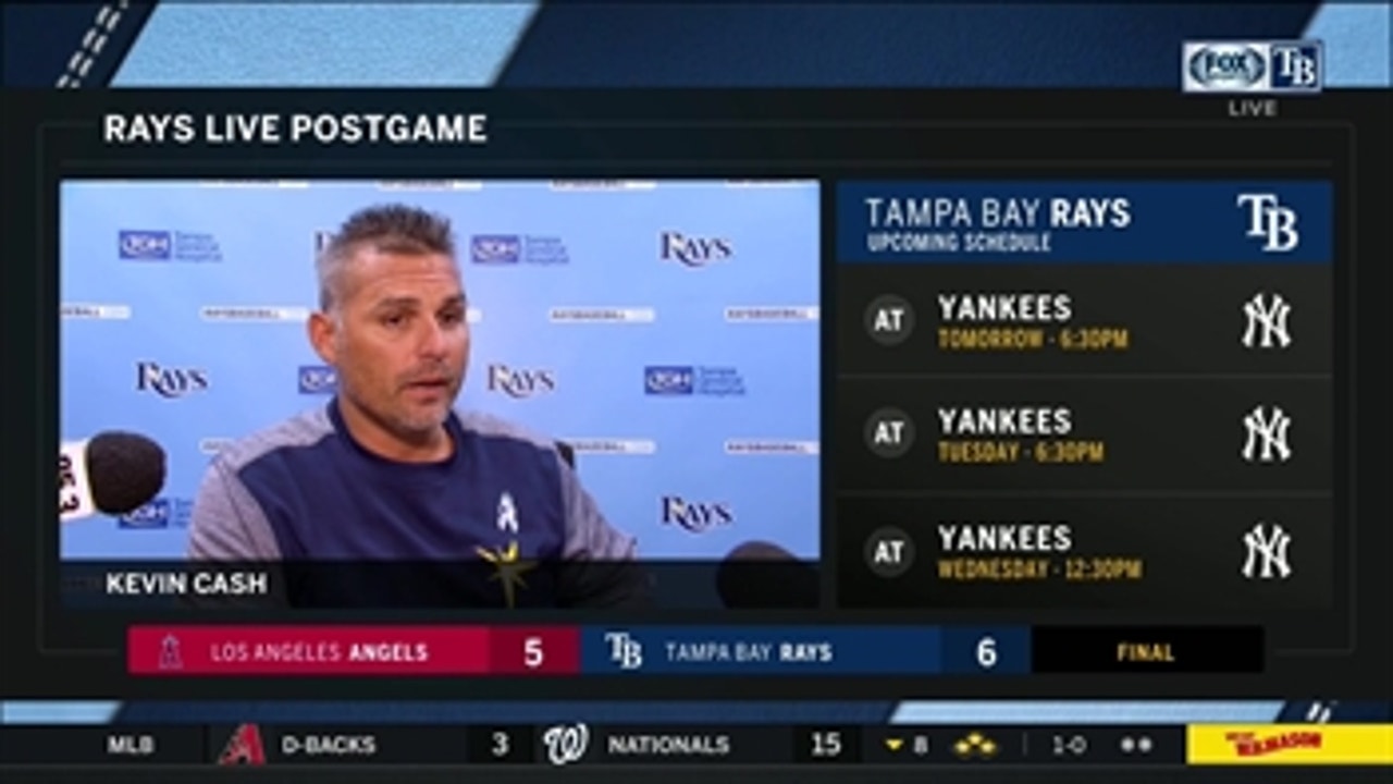 Kevin Cash says this homestand was not ideal, but the Rays will take the win