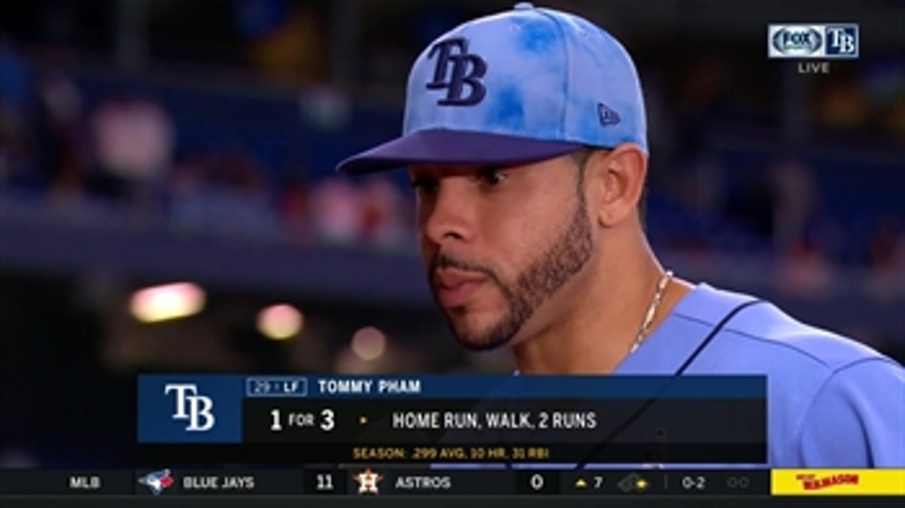 Tommy Pham reflects on his tie-breaking homer and Rays' mentality