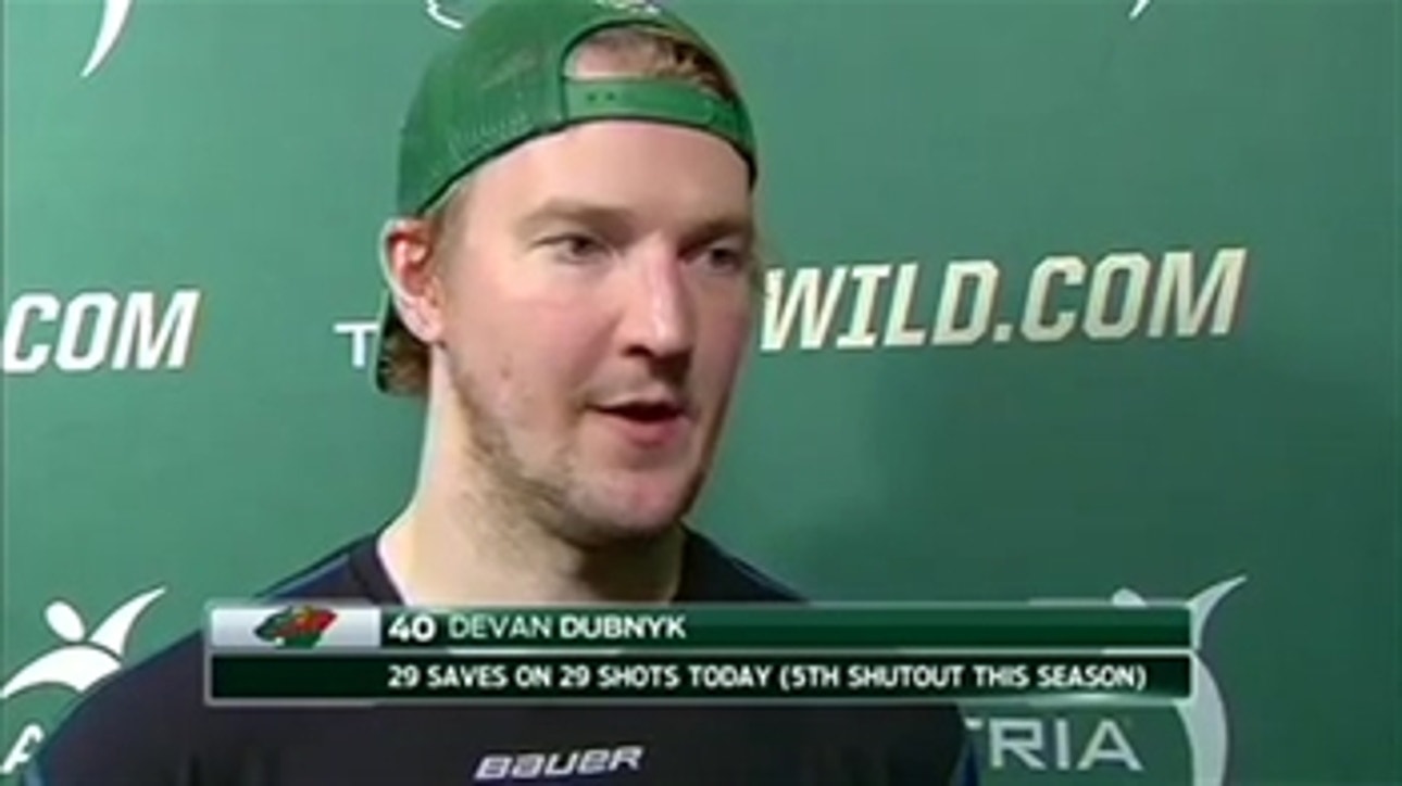 Dubnyk: 'Coming into this game, nobody was overexcited'