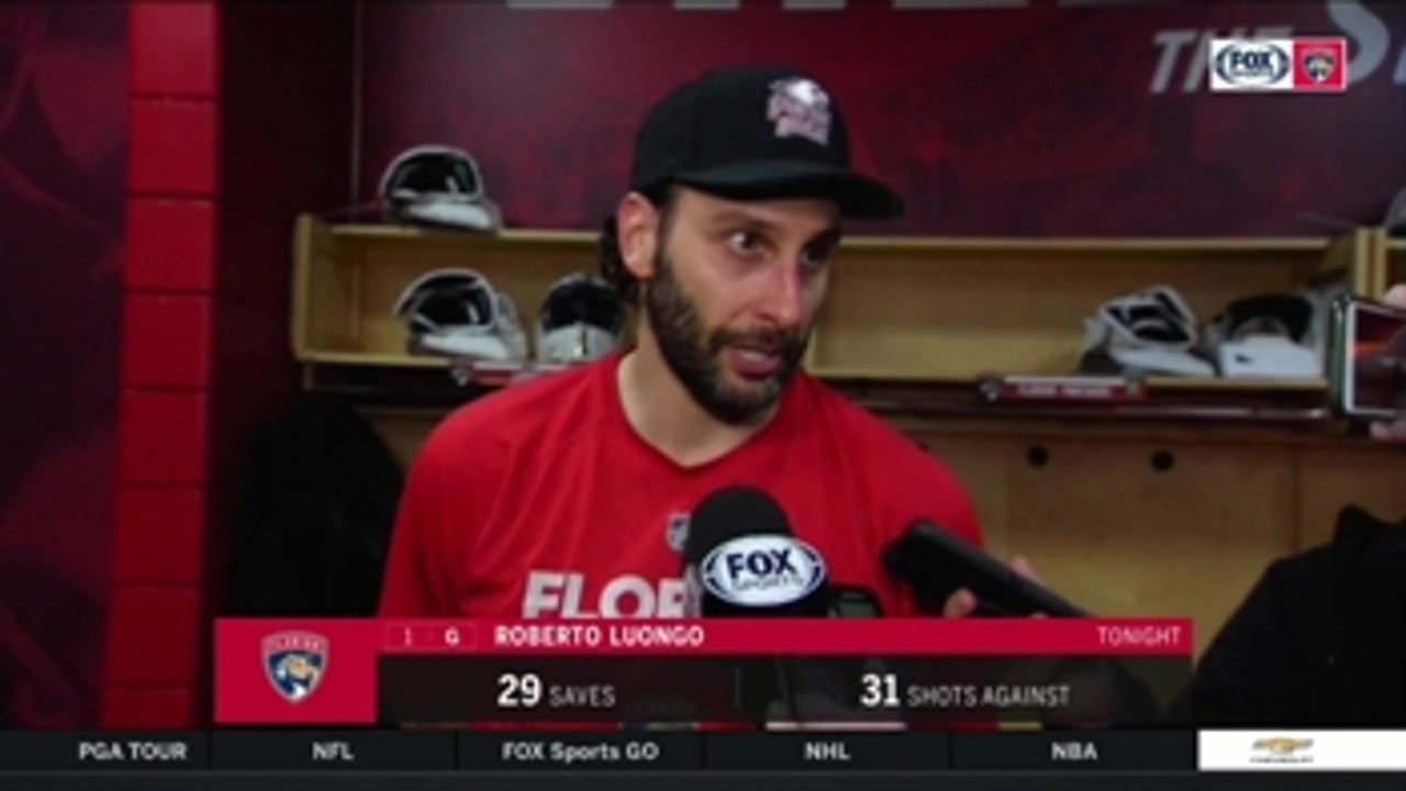 Roberto Luongo: 'We're confident that we can come out with a win'