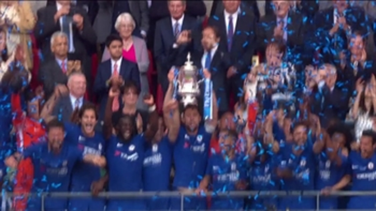 Chelsea and Conte celebrates FA Cup win ' 2017-18 FA Cup Final Highlights