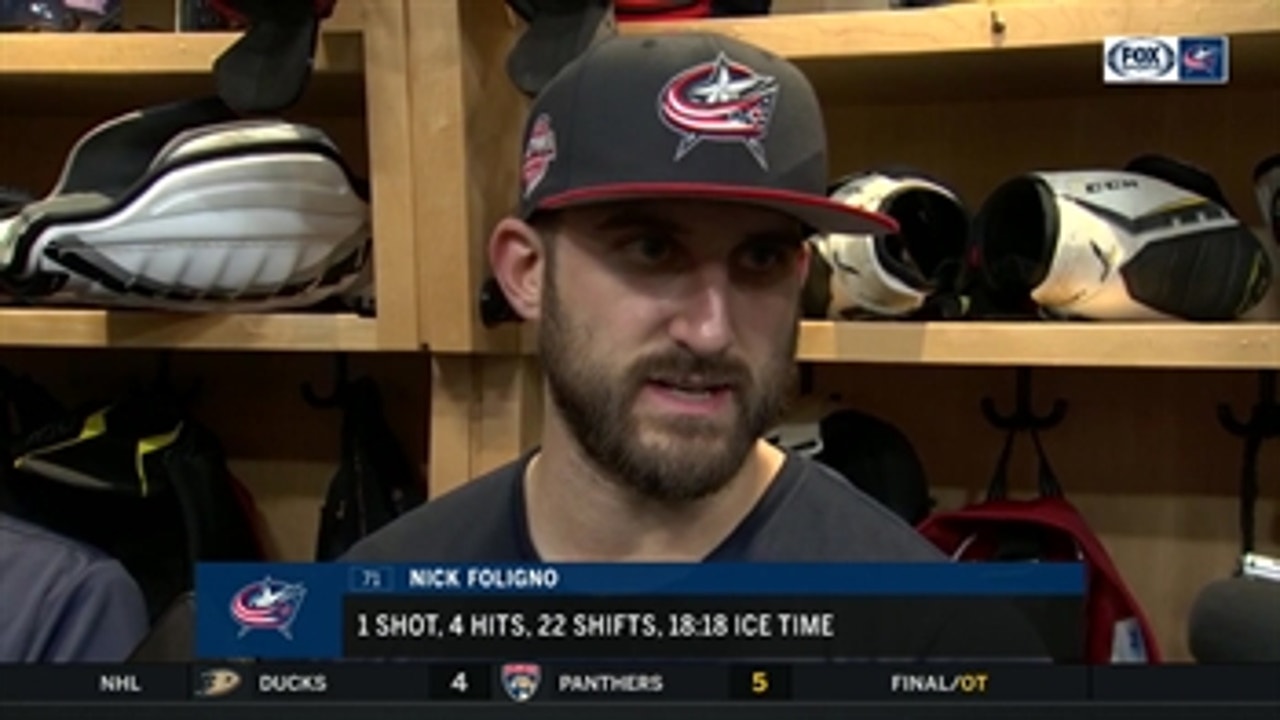 Nick Foligno liked tenacity, edge, grind Blue Jackets showed vs. Red Wings