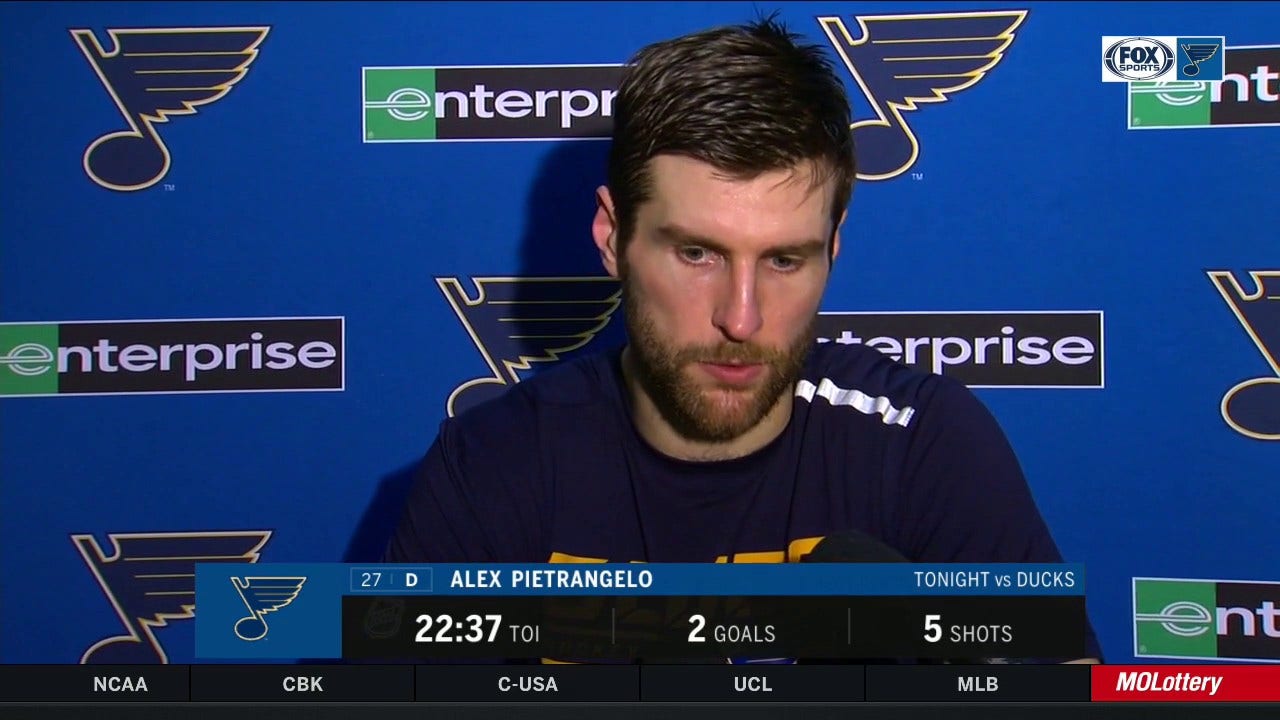 Pietrangelo: 'I thought we did a good job using everybody'