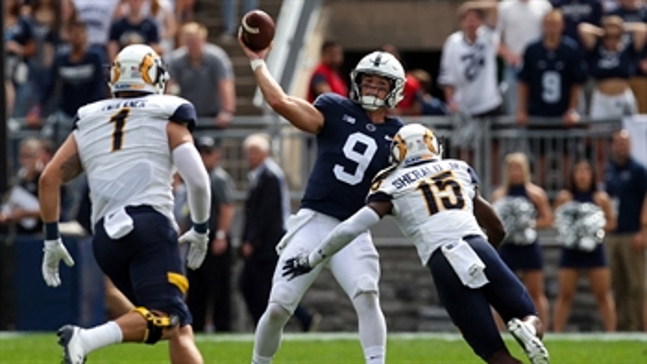 Trace McSorley uncorks a deep TD pass as Penn State rolls in the first half