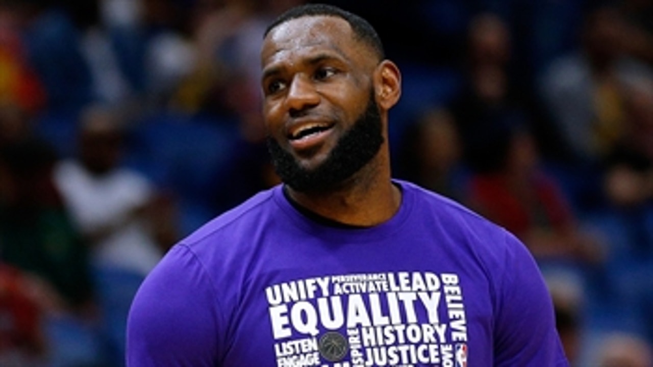 Shannon Sharpe celebrates LeBron James being named AP male athlete of the decade