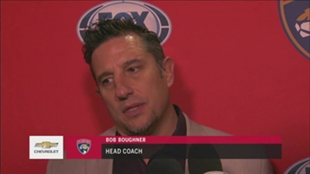 Bob Boughner happy with Panthers' play for most of the game