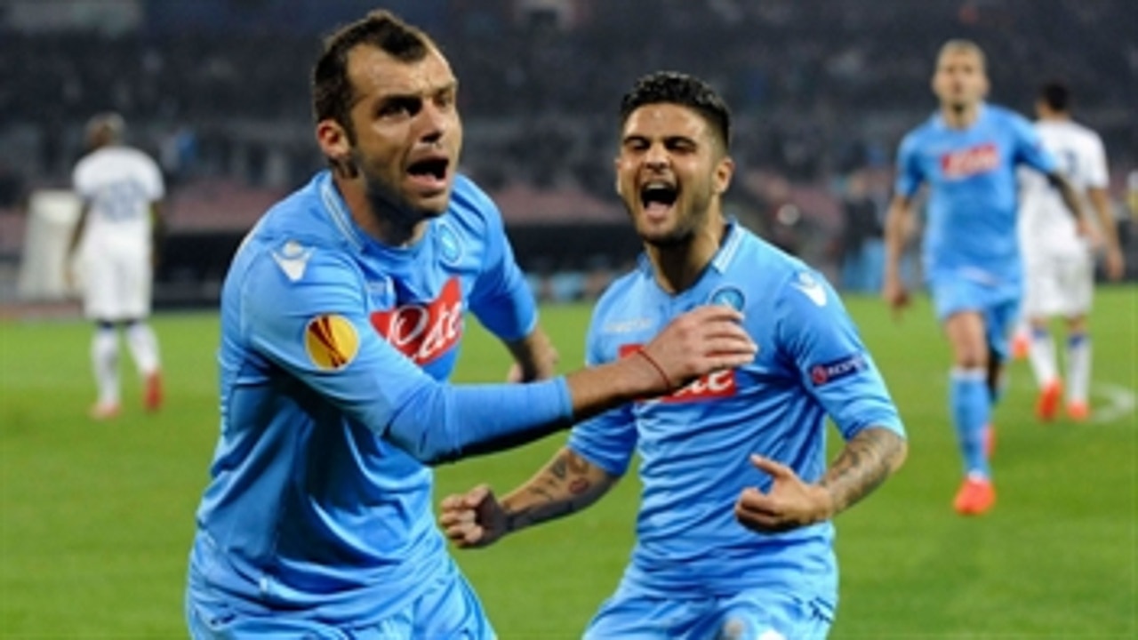 Pandev gives Napoli 1-0 lead