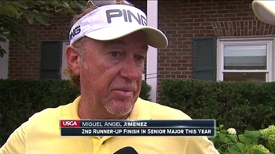 Miguel Angel Jimenez comes up just short at the U.S. Senior Open