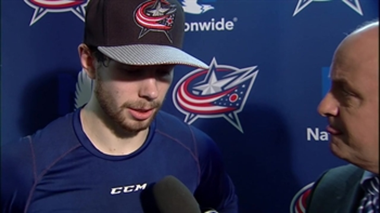 Jackets' Bjorkstrand on sticking in NHL: 'I try to learn from every game'