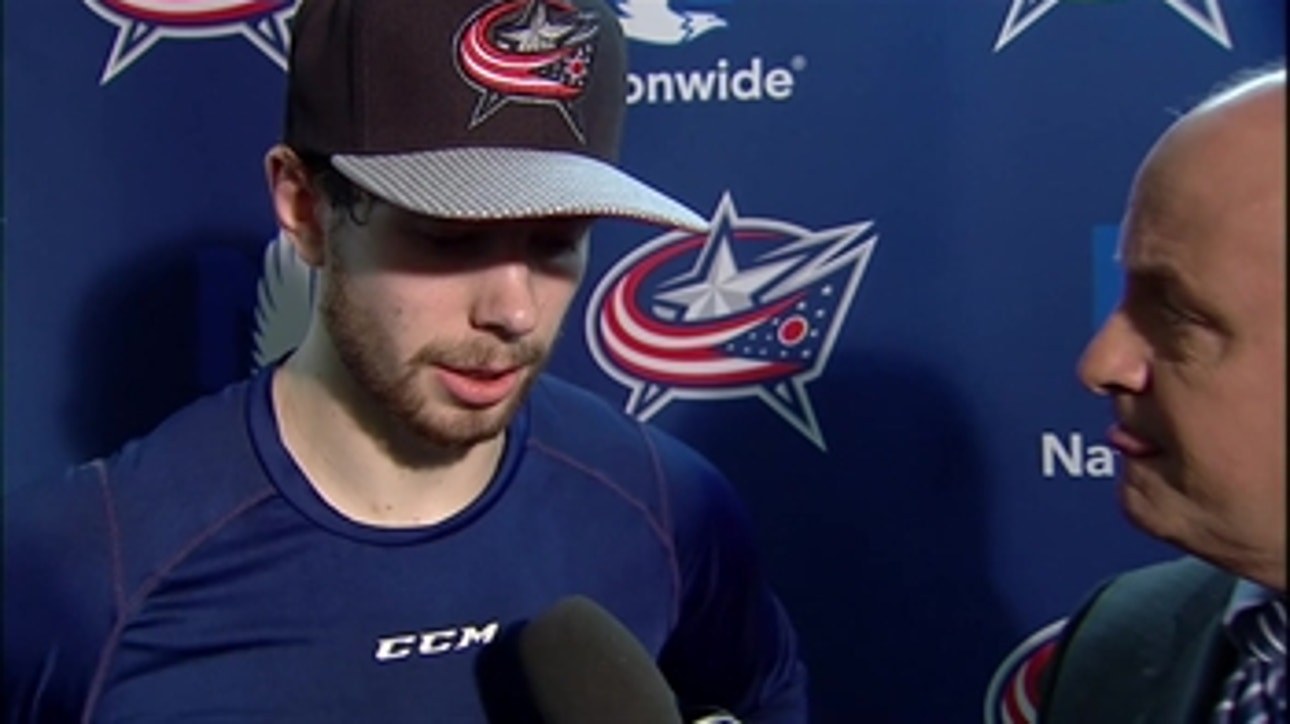 Jackets' Bjorkstrand on sticking in NHL: 'I try to learn from every game'