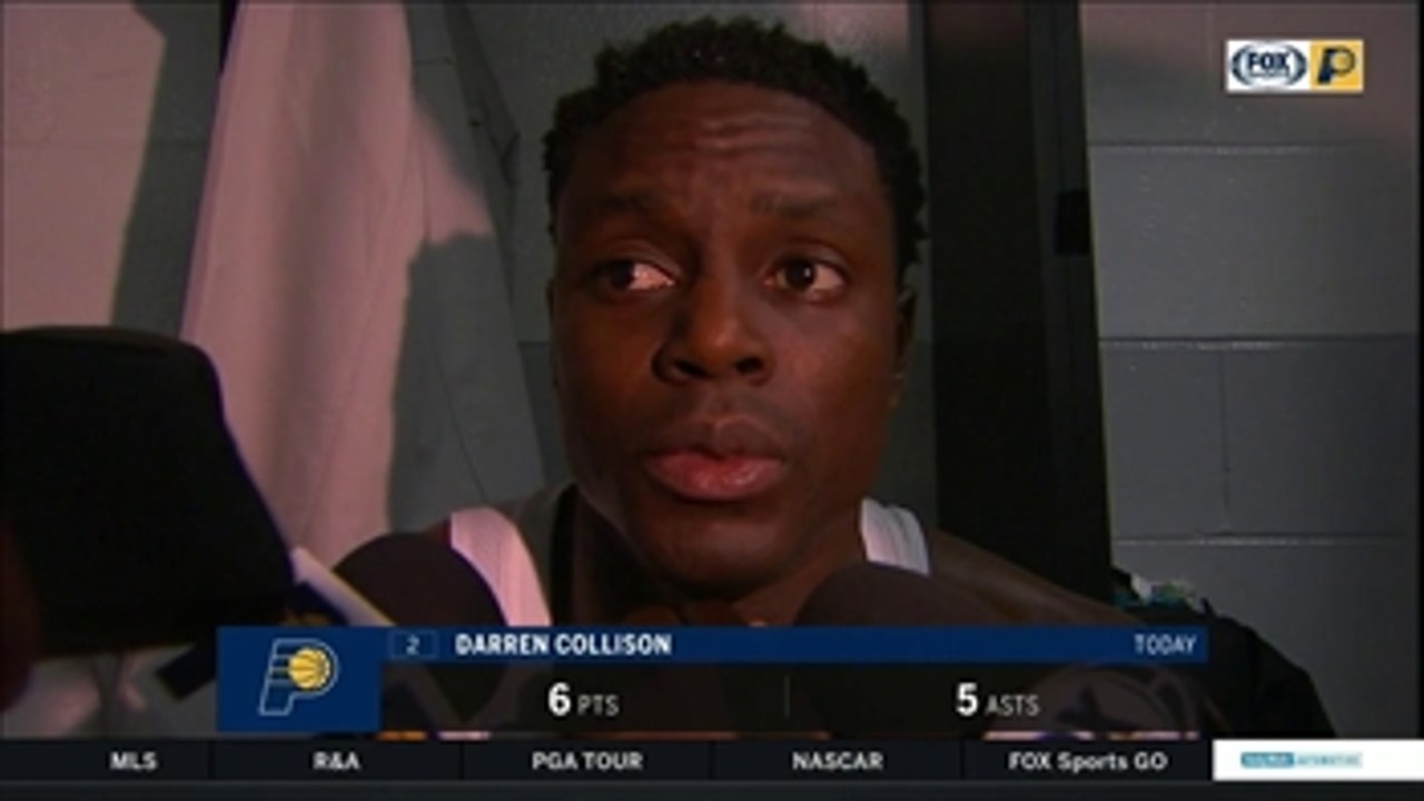 Darren Collison: Pacers 'just missed shots' in second half of Game 1