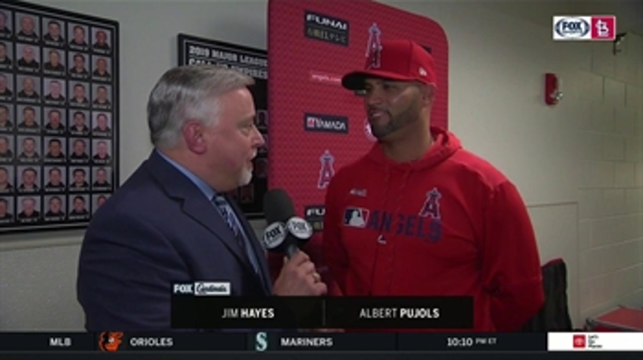 Pujols on return to STL: 'If you don't get emotional, you're not a human'