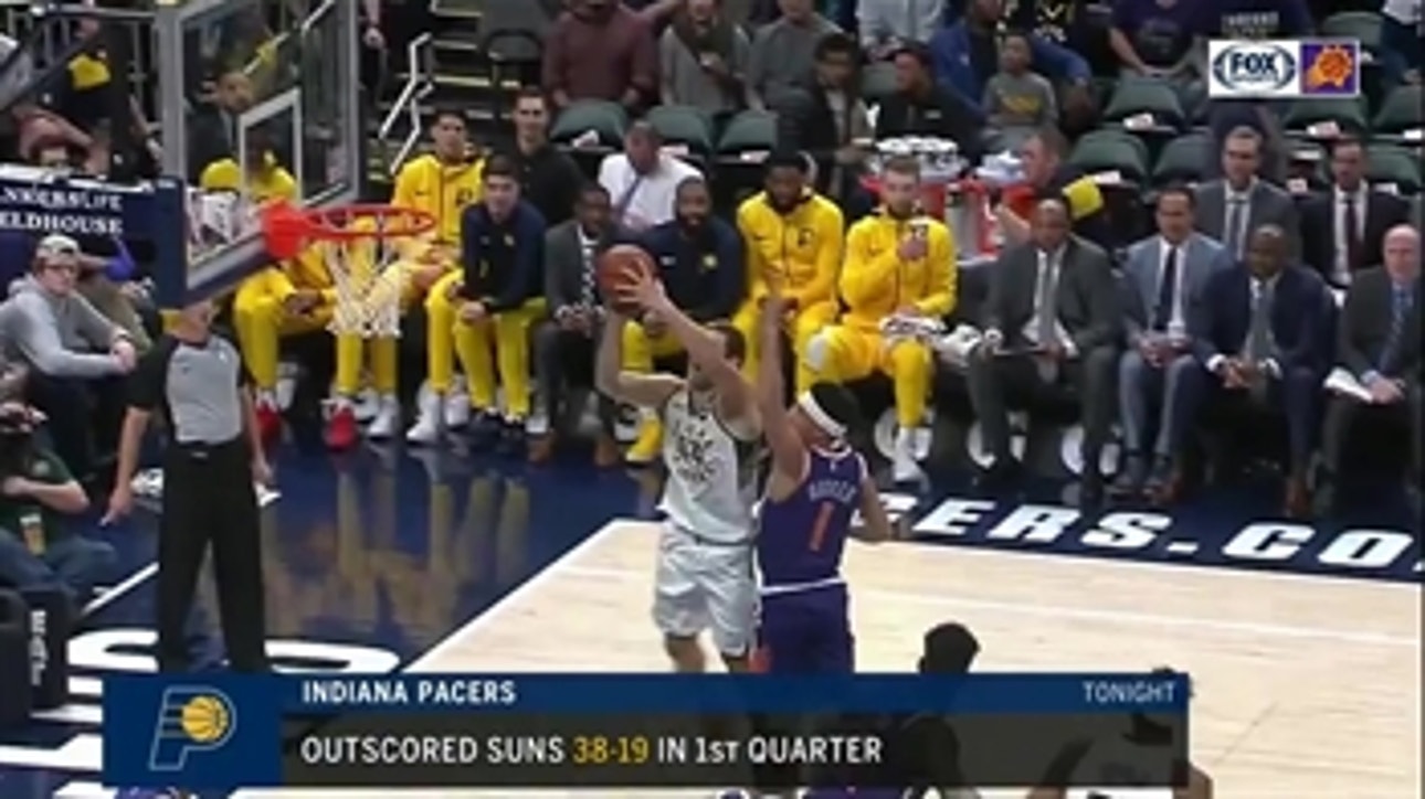 HIGHLIGHTS: Booker returns but Suns can't keep up with Pacers