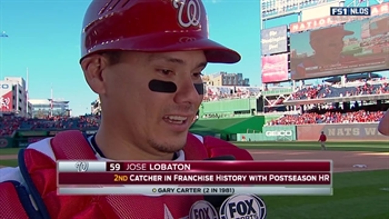 Jose Lobaton leads Nationals to Game 2 win in NLDS with three-run HR