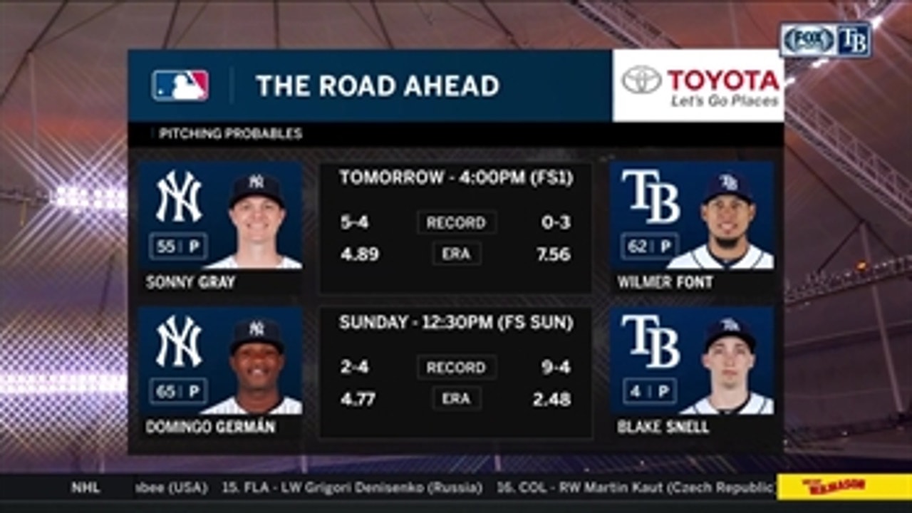 Wilmer Font opens things up for Rays against Yankees