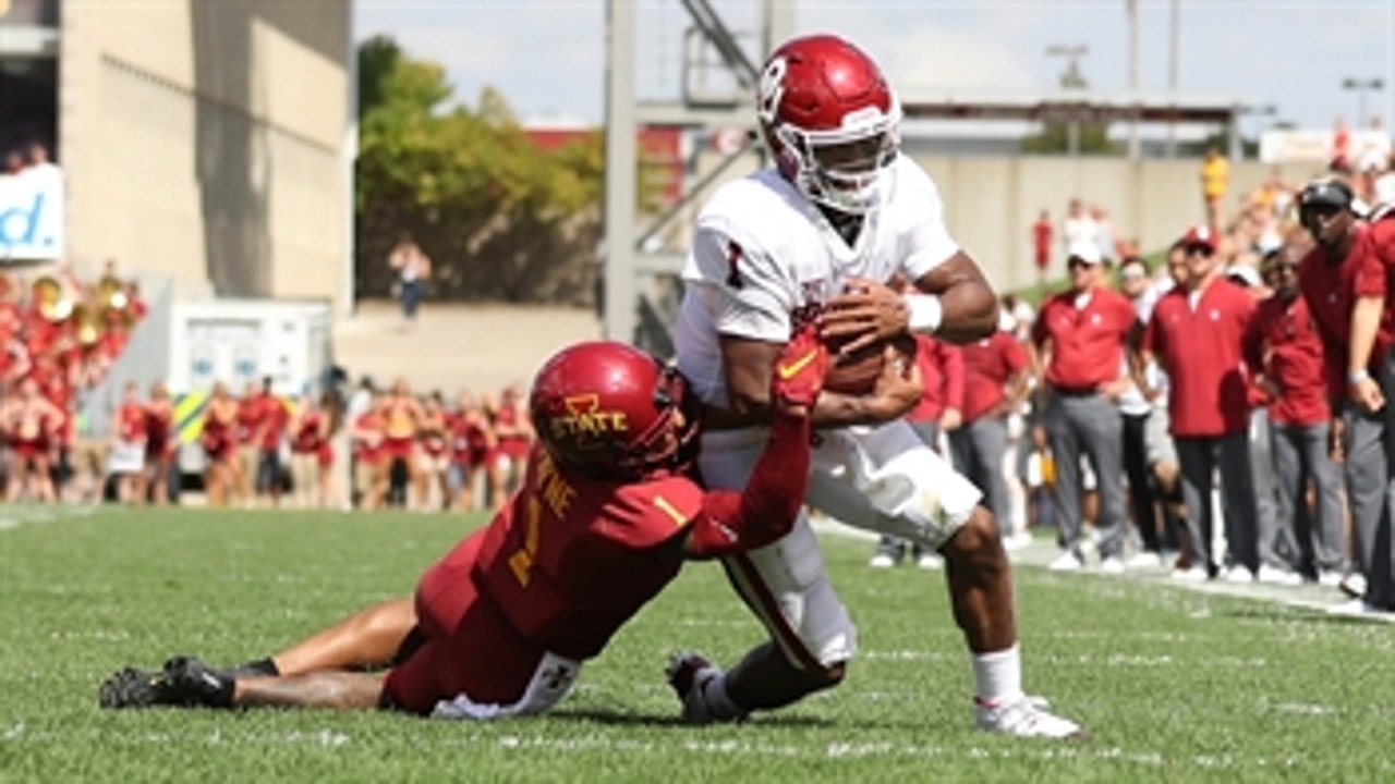 Watch all of Kyler Murray's first half TDs for Oklahoma, including a 75-yarder to Hollywood Brown