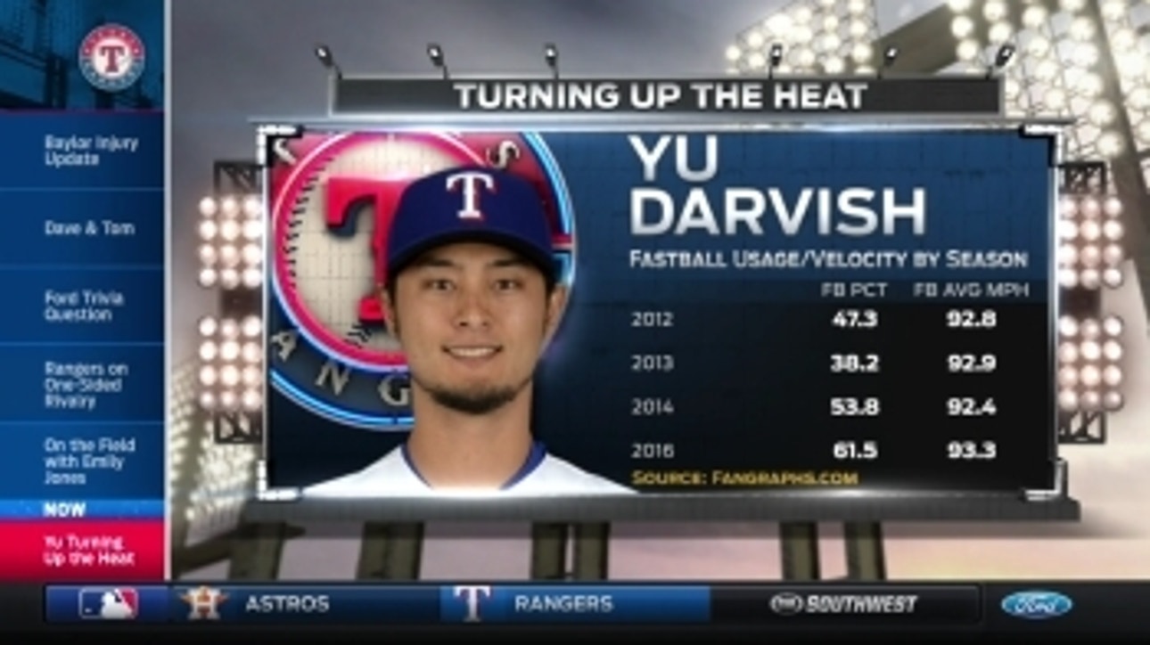 Rangers Live: Yu Darvish 'turning up the heat' with fastball