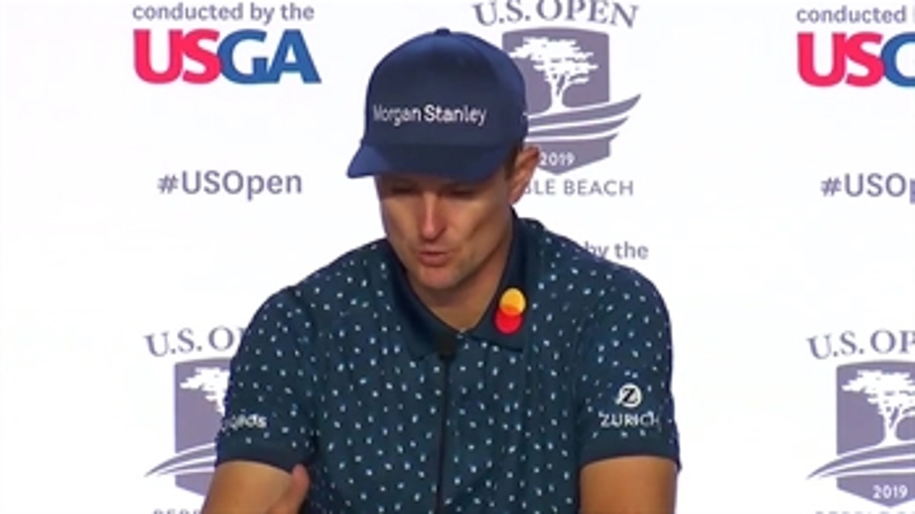 Justin Rose discusses his 1-under second round at the 2019 U.S. Open